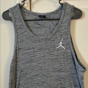 Jordan- Gray Tank Top w/ Logo